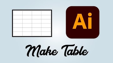 How to make table in Adobe Illustrator