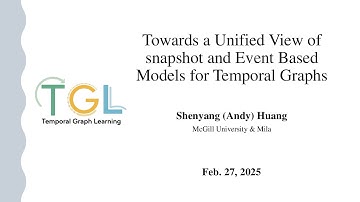 Towards a Unified View of Snapshot and Even Based Models for Temporl Graphs