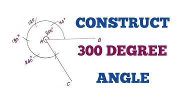 HOW TO CONSTRUCT 300 DEGREE ANGLE// USING PENCIL COMPASS// In Hindi
