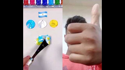 What color do mixed flags make? #paintmixing #colormixing #satisfyingart #asmart #shorts #shortsfeed