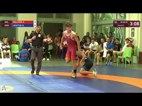 Round 2 GR 60 Kg A KELLNER NZL V O LEAITUA ASA