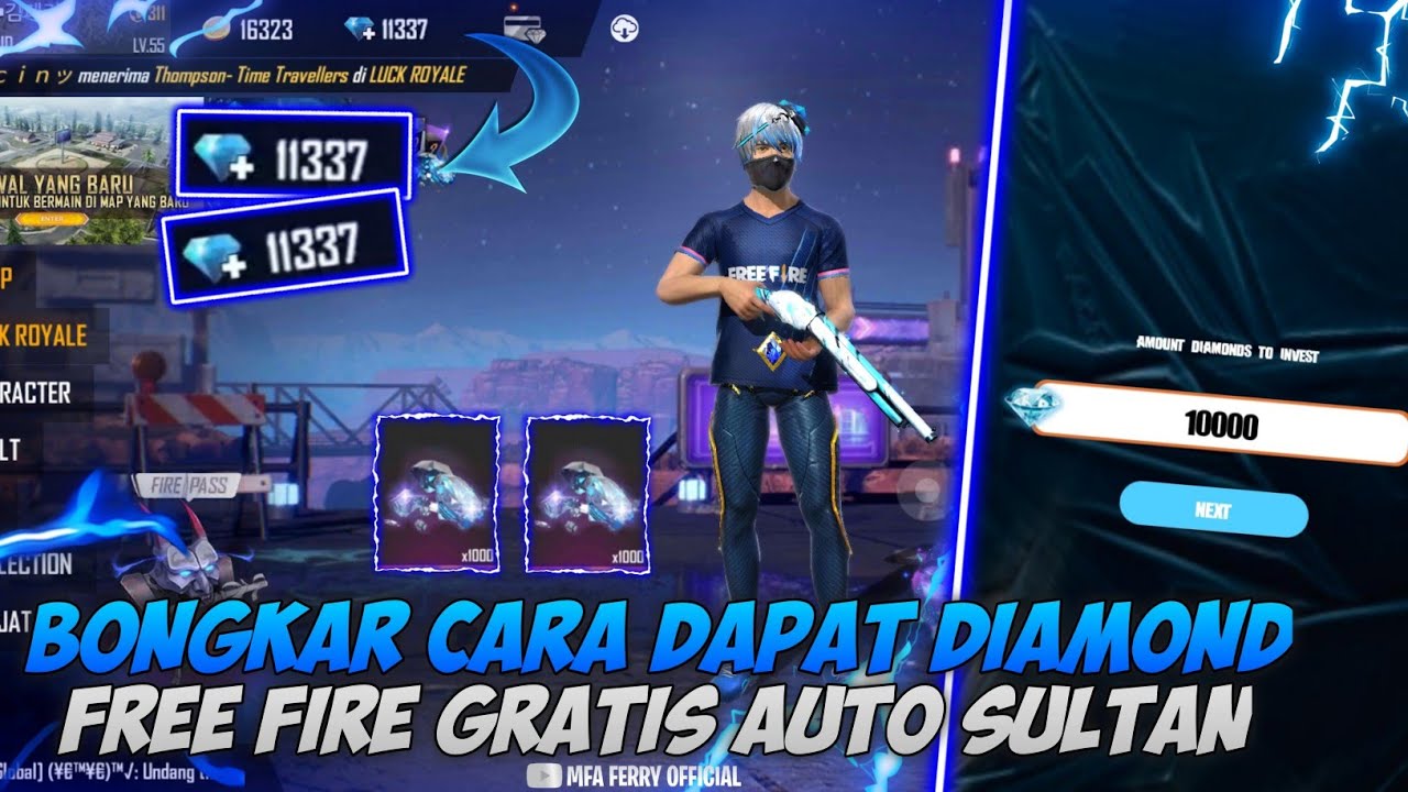 Aplikasi penghasil diamond free fire secara gratis