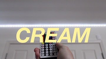How to make CREAM on LED Light Strips! (Custom DIY Light Strip Colors #65)