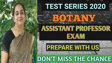 TEST SERIES FOR ASSISTANT PROFESSOR EXAMS (2020)