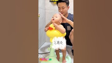 How Do I Make Baby Bath Time Easier? Try Baby Bath Standing Shower!#Shorts