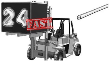 24F- Project 3| Beginner Forklift | SolidWorks  Fast 3D modeling Tutorial: Steering Rod
