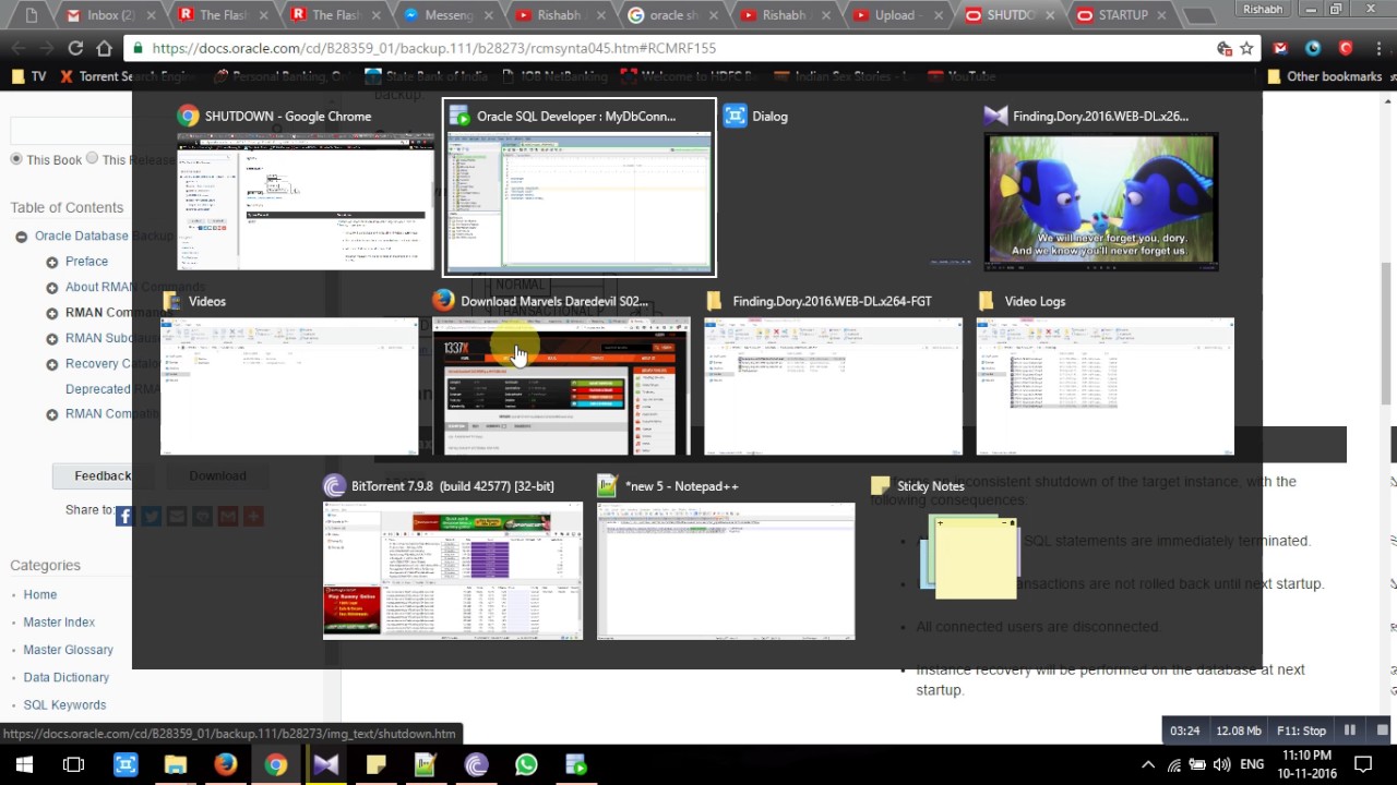 010 E - STARTUP and SHUTDOWN and different parameters used with them in SQL