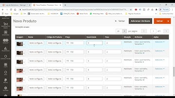 Cadastro de Produtos Configuráveis no Magento 2.3.5-p1, OH Soluções.