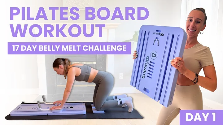 15-Min At Home Pilates Board Core Workout for a Flat Stomach | Day 1 of 17 Belly Melt Challenge