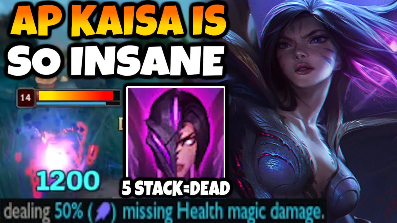 AP KAISA literally MELTS EVERYONE. 50% MISSING HP ON PASSIVE MEANS THEY EXPLODE.