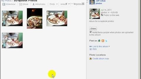 Copy photos to album in Picasa