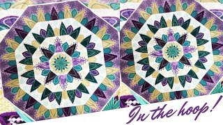 Mandala Quilt In the Hoop Machine Embroidery Design https://swpea.com/products/mandala-quilt-5x7-in-the-hoop-...embroidery-design This is a really stunning quilt shaped like an