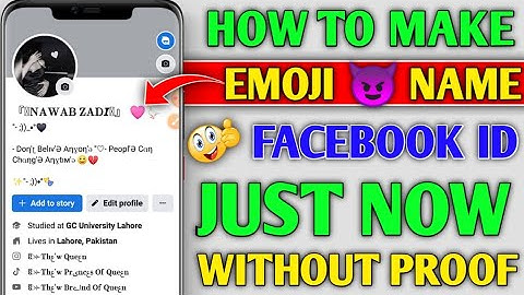 How to Create Emoji Name id Without Update 2023 | Emoji name facebook Id 2023| Make Emoji name fb id