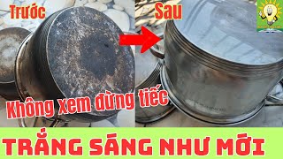 Mẹo Tẩy Xoong Chảo Bị Ố Đen Thành Trắng Bóng Như Mới Chỉ Vài Phút.#Tips To Clean Black Pot Stains. screenshot 4