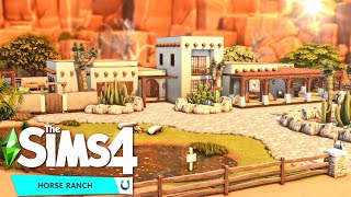 AdobeStyle Ranch || Horse Ranch Pack  || The Sims 4  Speed Build  NO CC