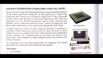 Class 6th Chapter 2 part 3 (History of Computers)
