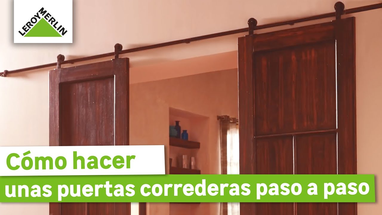 Sistema de puerta corredera para puertas de madera de una hoja,..