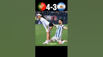 Ronaldo Showed Messi Who is the Boss Portugal x Argentina World Cup 2026 Imaginary #football #shorts