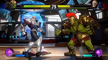 Nemesis & Hulk vs Thanos & Sigma (Very Hard) ǁ Marvel vs Capcom: Infinite