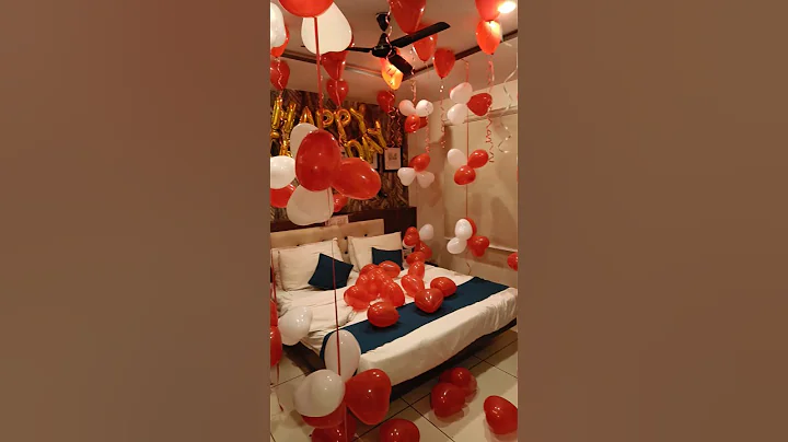 Romantic birthday surprise for husband/ wife. #romantic #couplegoals #surprise #reels