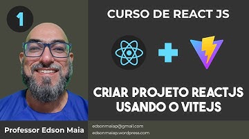 Curso de React JS Aula 01 Criar Projeto React JS com Vite, Estrutura do Projeto