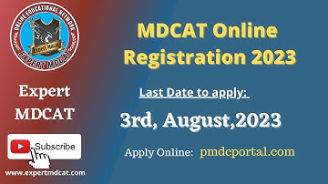 How to apply Online for MDCAT 2023|Complete Procedure