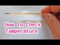 How to check body temperature fever with mercury thermometer