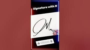 M name signature style #shorts