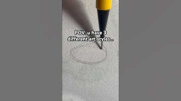 POV: u have 3 different art styles… #art #sketch #artist