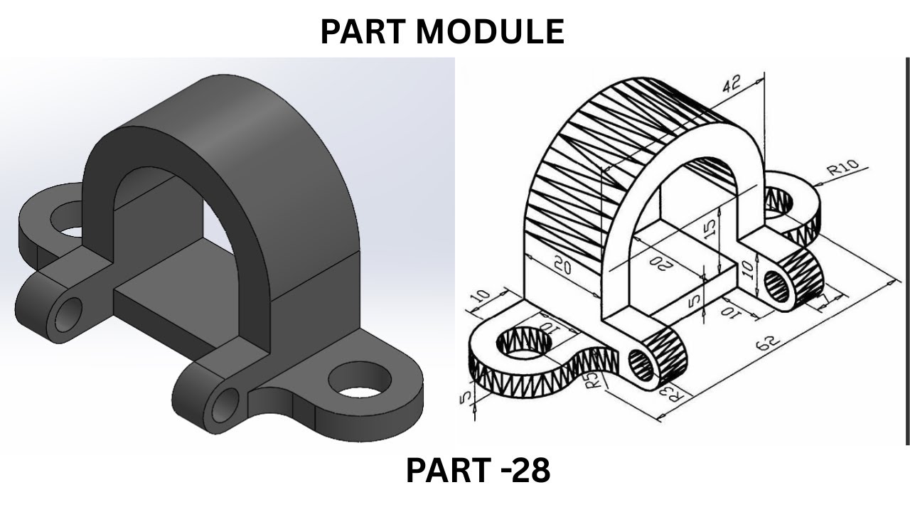 PART MODULE - 28 SOLIDWORKS - YouTube