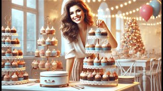 🧁 BACUTHY 3 Tier Cupcake Stand Holder | Best Cup Cake Holders Stands 🍰