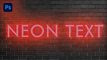 How to Create a Neon Text Effect in Adobe photoshop 2023 tutorial | let