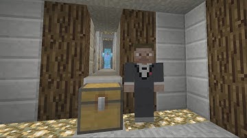 Minecraft Xbox One - 004 - Secret door using trapped chest tutorial