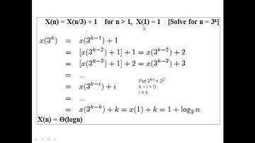 CSC 323, Fall 2020: 1.19 Examples of Recurrence relations