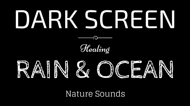 RAIN and OCEAN WAVES Sounds for Sleeping | BLACK SCREEN | SLEEP, Relaxation, Meditation