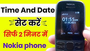 time and date setting in Nokia keypad phone | nokia keypad phone me time and date kaise set Karen