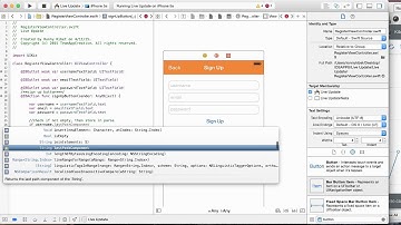Storing user objects in Parse iOS Swift video 9