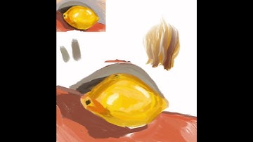Procreate Lemon painting #SHORTS