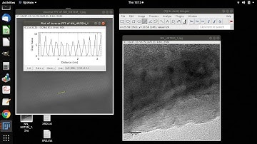 Calculate d-spacing from HR-TEM image using ImageJ