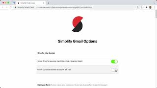 Simplify Gmail v2.5.14 - Support for Gmail's new design screenshot 3