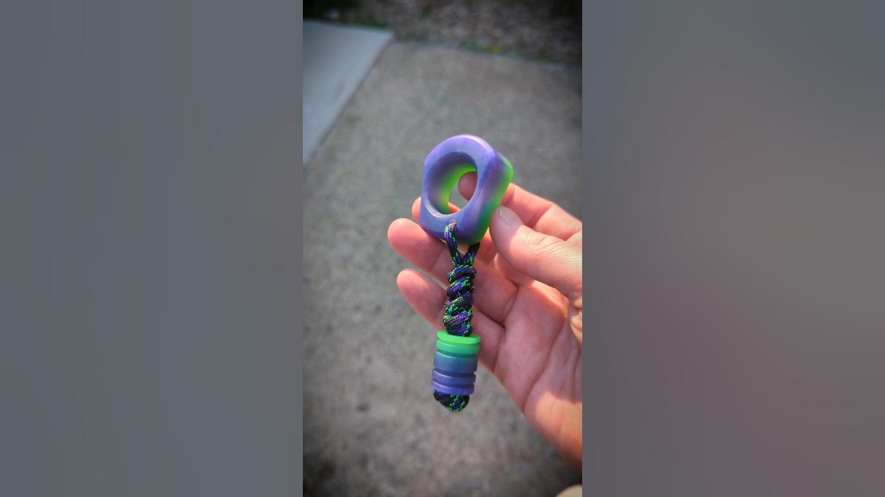 edc boo's fat knuckle fidget spinner in glow joker resin edc gearlust