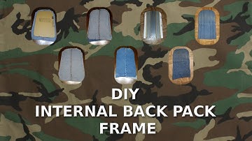 DIY Internal Backpack Frame