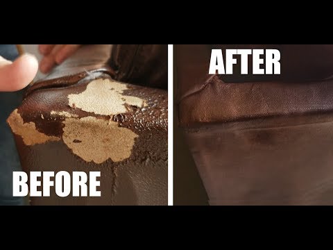 How To Fix Peeling Leather ( Bonded - Blended) Quick & Easy