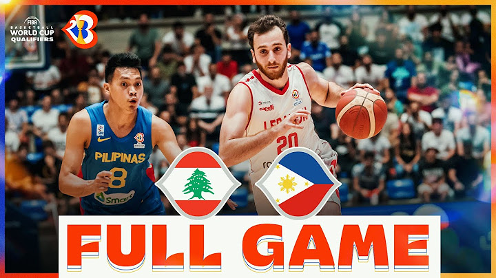 Lebanon v Philippines | Basketball Full Game - #FIBAWC 2023 Qualifiers