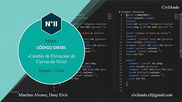 AutoLISP y Códigos  + Cambio de Elevación de Curvas de Nivel