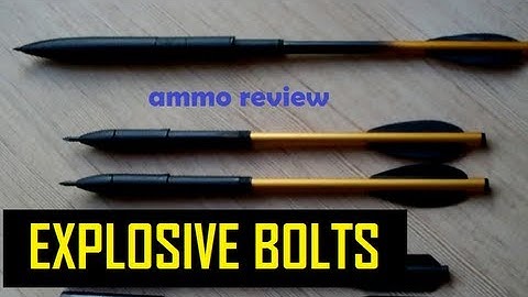 Explosive Crossbow Bolts, Razor Broadheads .... and more