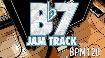 Bb7 JAM BACKING TRACK (Funk Rock Style) - Bb Mixolydian