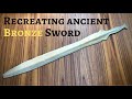 Casting a bronze age sword reproduction