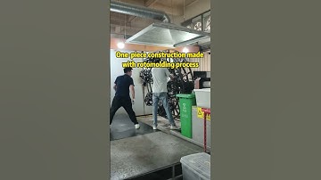 Precision Rotomolded Parts for Industrial Scrubber Machines #rotomolding #factory