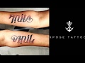 How to make ambigram tattoo  xpose tattoos jaipur  timelapse